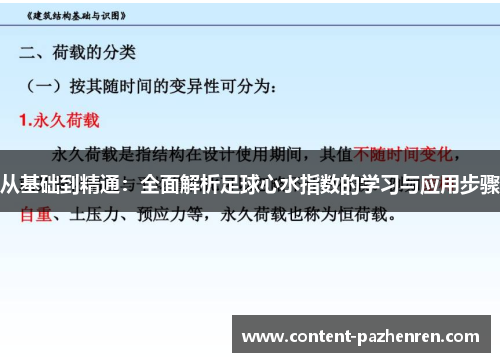 从基础到精通:全面解析足球心水指数的学习与应用步骤 从基础到精通:全面解析足球心水指数的学习与应用步骤